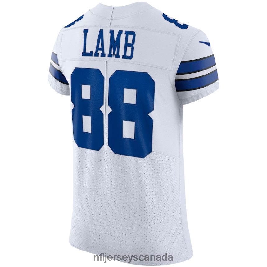 Men Dallas Cowboys CeeDee Lamb Nike White Vapor Elite Jersey Clothing NFL TBXFR63089