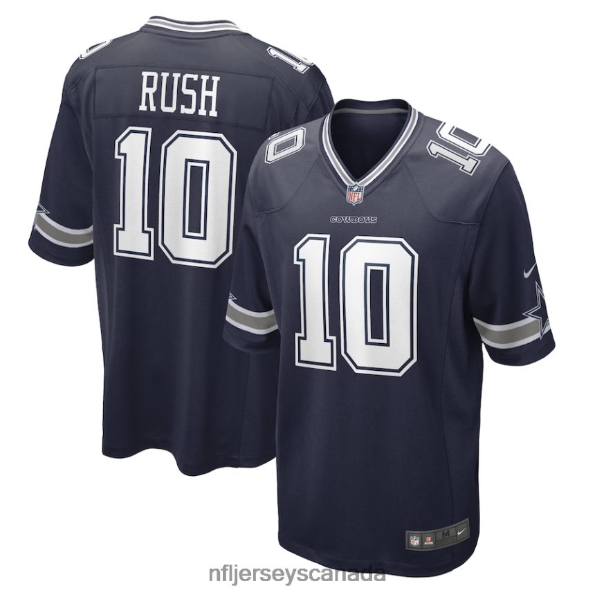 Men Dallas Cowboys Cooper Rush Nike Navy Game Player Jersey Clothing NFL TBXFR64209