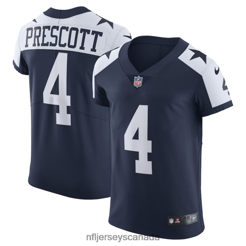 Men Dallas Cowboys Dak Prescott Nike Navy Alternate Vapor Elite Player Jersey Clothing NFL TBXFR63390