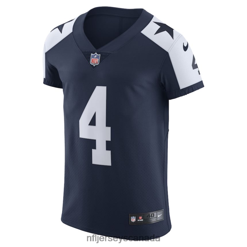 Men Dallas Cowboys Dak Prescott Nike Navy Alternate Vapor Elite Player Jersey Clothing NFL TBXFR63390