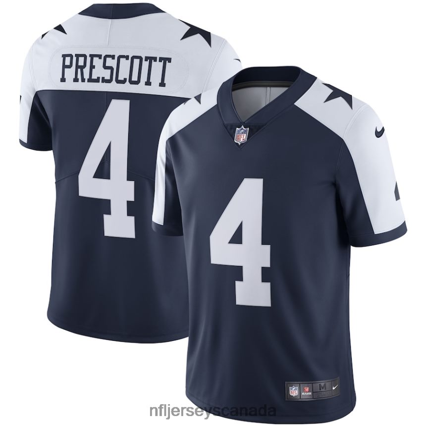 Men Dallas Cowboys Dak Prescott Nike Navy Alternate Vapor Limited Jersey Clothing NFL TBXFR62009