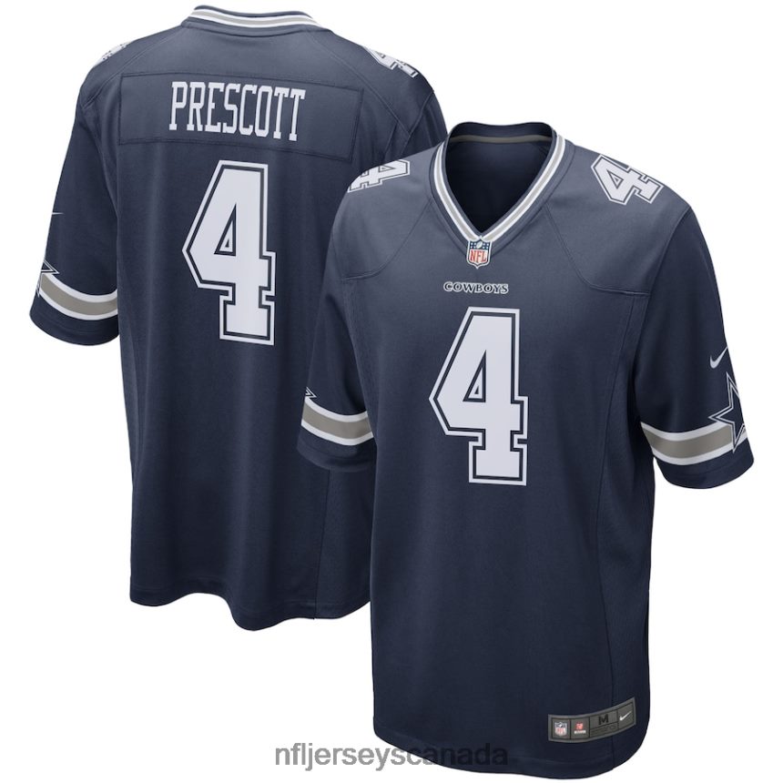 Men Dallas Cowboys Dak Prescott Nike Navy Game Team Jersey Clothing NFL TBXFR6681
