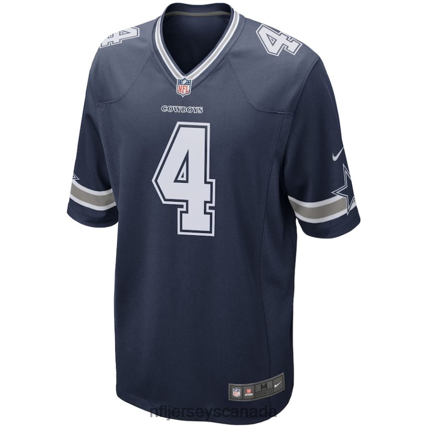 Men Dallas Cowboys Dak Prescott Nike Navy Game Team Jersey Clothing NFL TBXFR6681