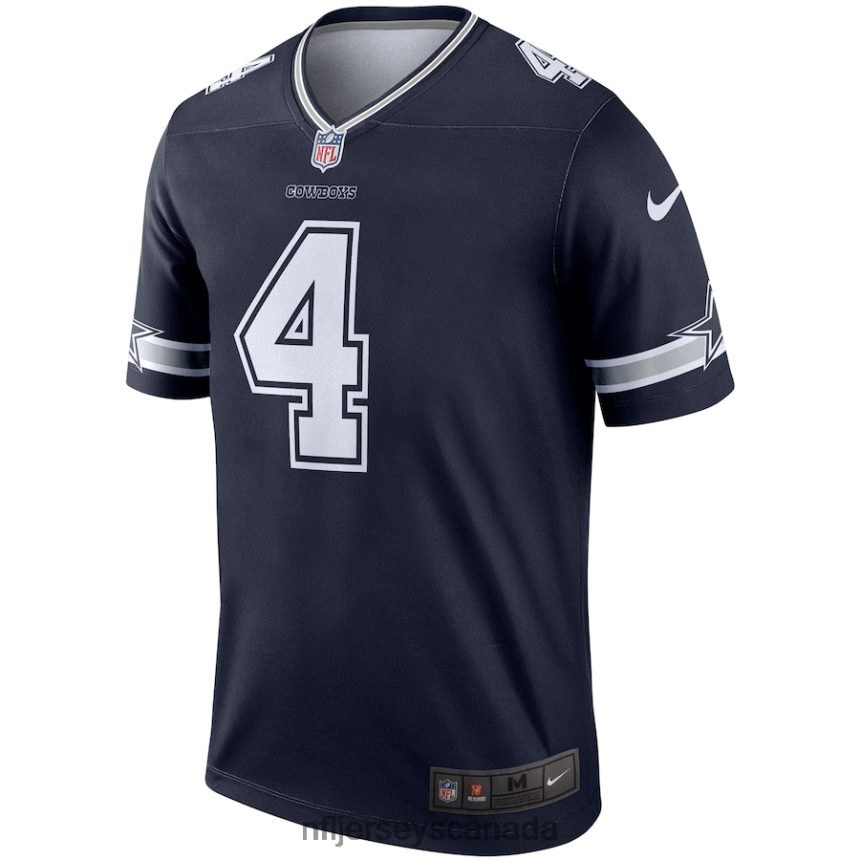Men Dallas Cowboys Dak Prescott Nike Navy Legend Player Jersey Clothing NFL TBXFR6482
