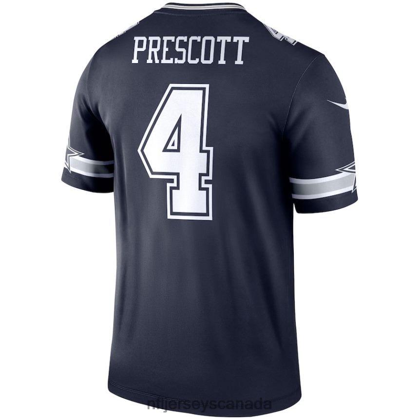 Men Dallas Cowboys Dak Prescott Nike Navy Legend Player Jersey Clothing NFL TBXFR6482