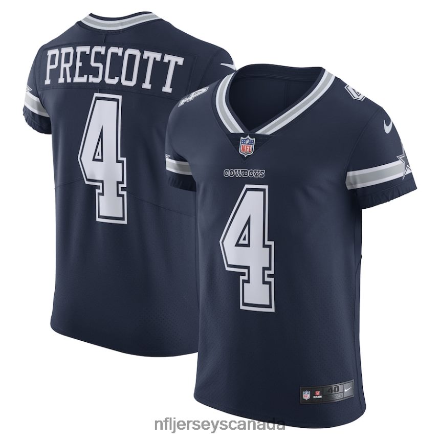 Men Dallas Cowboys Dak Prescott Nike Navy Vapor Elite Player Team Jersey Clothing NFL TBXFR63357