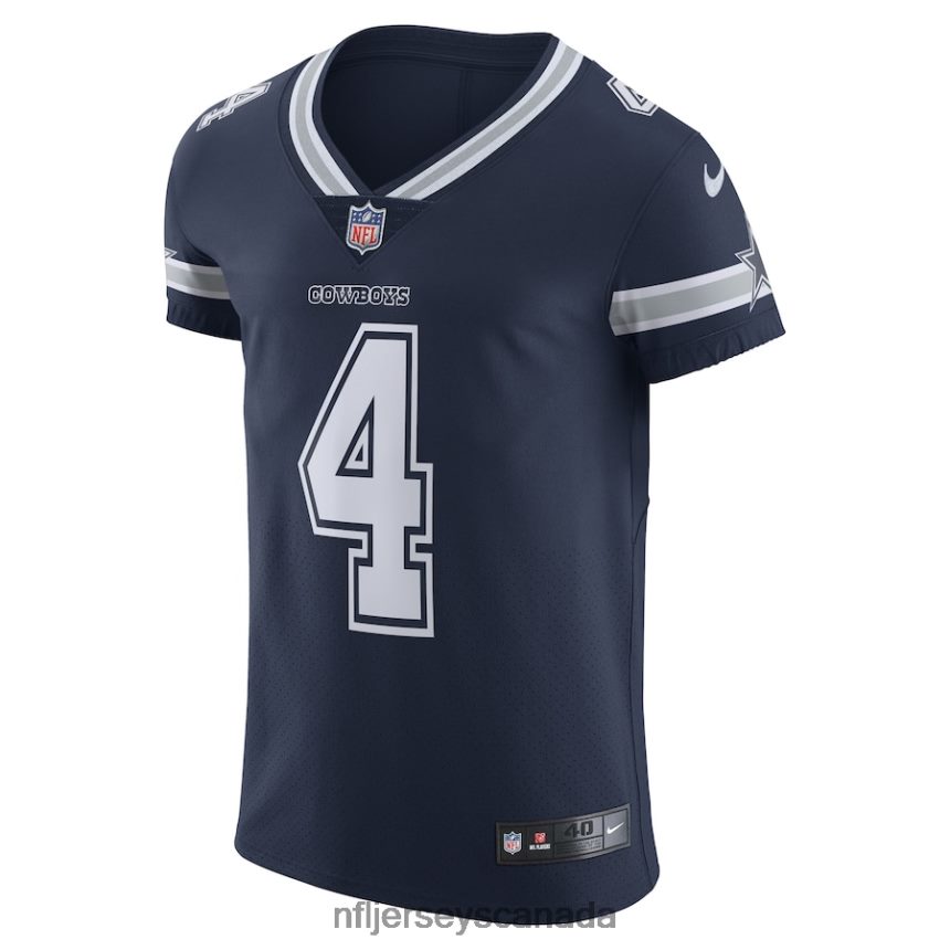 Men Dallas Cowboys Dak Prescott Nike Navy Vapor Elite Player Team Jersey Clothing NFL TBXFR63357