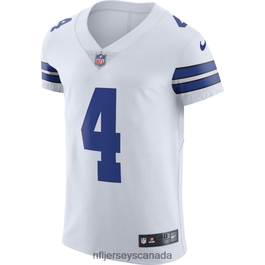 Men Dallas Cowboys Dak Prescott Nike White Vapor Elite Player Jersey Clothing NFL TBXFR64207