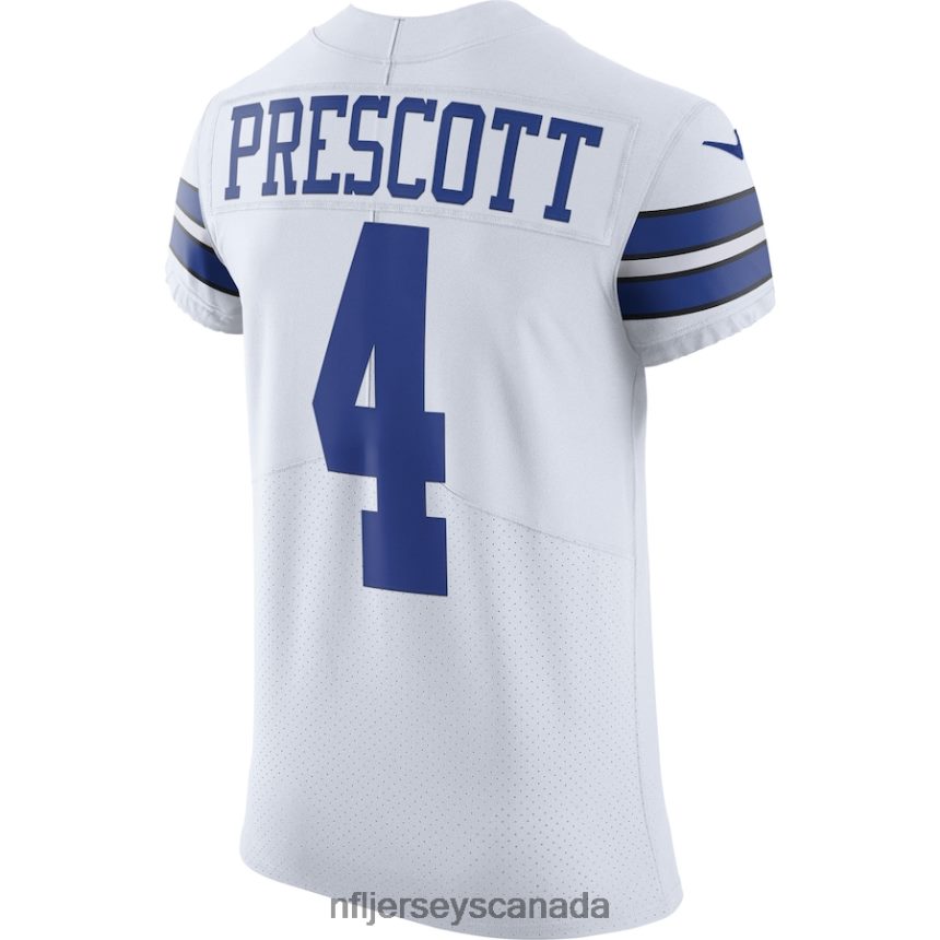 Men Dallas Cowboys Dak Prescott Nike White Vapor Elite Player Jersey Clothing NFL TBXFR64207