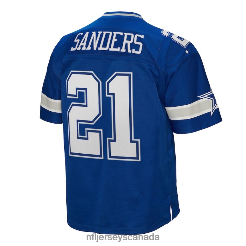 Men Dallas Cowboys Deion Sanders Mitchell  Ness Royal 1996 Legacy Replica Jersey Clothing NFL TBXFR61235