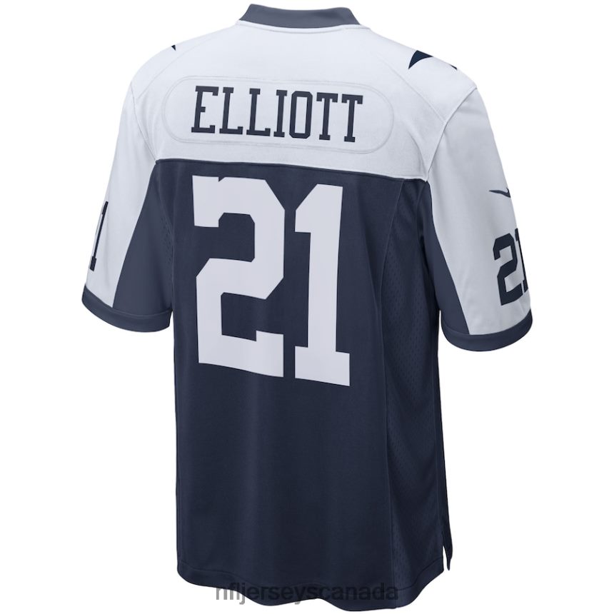 Men Dallas Cowboys Ezekiel Elliott Nike Navy Alternate Game Team Jersey Clothing NFL TBXFR61069
