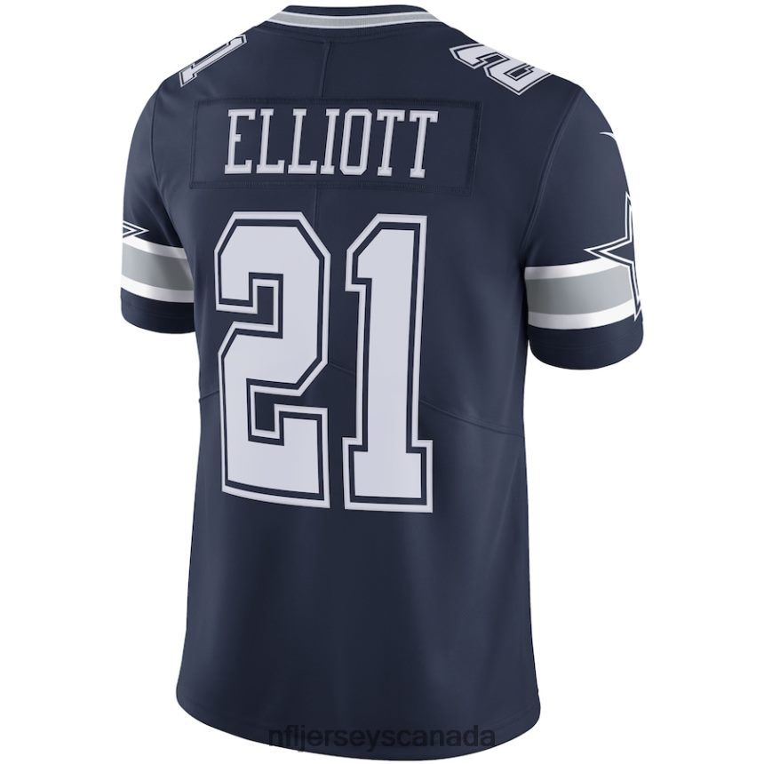 Men Dallas Cowboys Ezekiel Elliott Nike Navy Vapor Limited Jersey Clothing NFL TBXFR6408