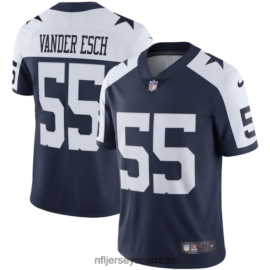 Men Dallas Cowboys Leighton Vander Esch Nike Navy Alternate Vapor Limited Jersey Clothing NFL TBXFR62274