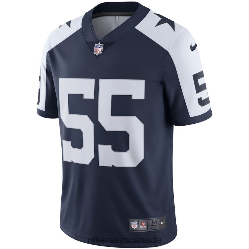 Men Dallas Cowboys Leighton Vander Esch Nike Navy Alternate Vapor Limited Jersey Clothing NFL TBXFR62274