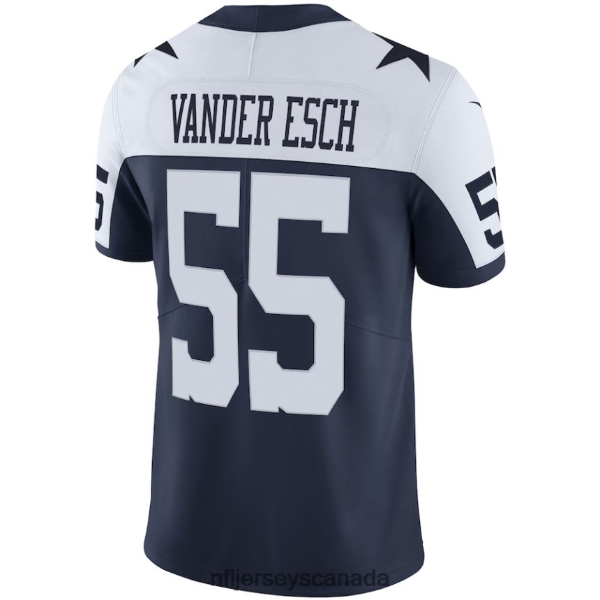 Men Dallas Cowboys Leighton Vander Esch Nike Navy Alternate Vapor Limited Jersey Clothing NFL TBXFR62274