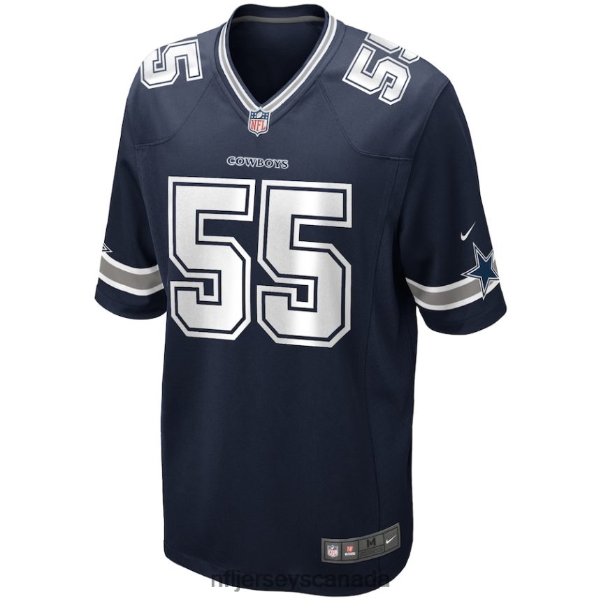 Men Dallas Cowboys Leighton Vander Esch Nike Navy Game Player Jersey Clothing NFL TBXFR62814