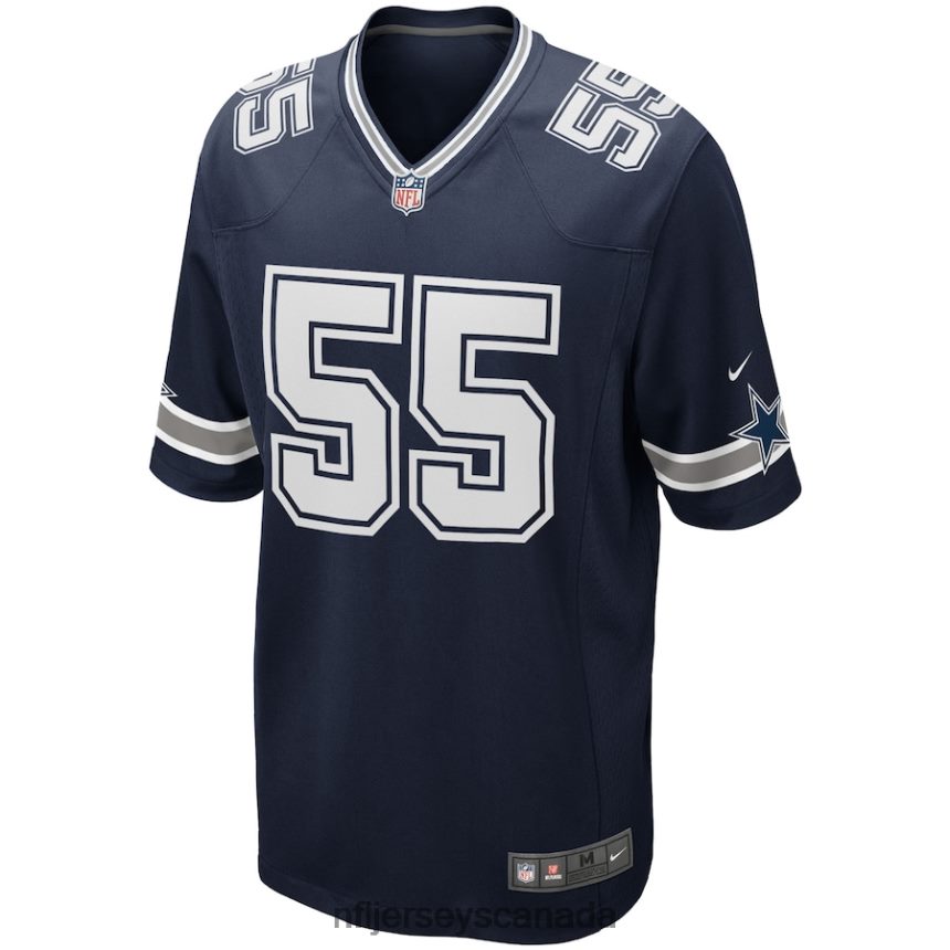 Men Dallas Cowboys Leighton Vander Esch Nike Navy Team Game Jersey Clothing NFL TBXFR61434