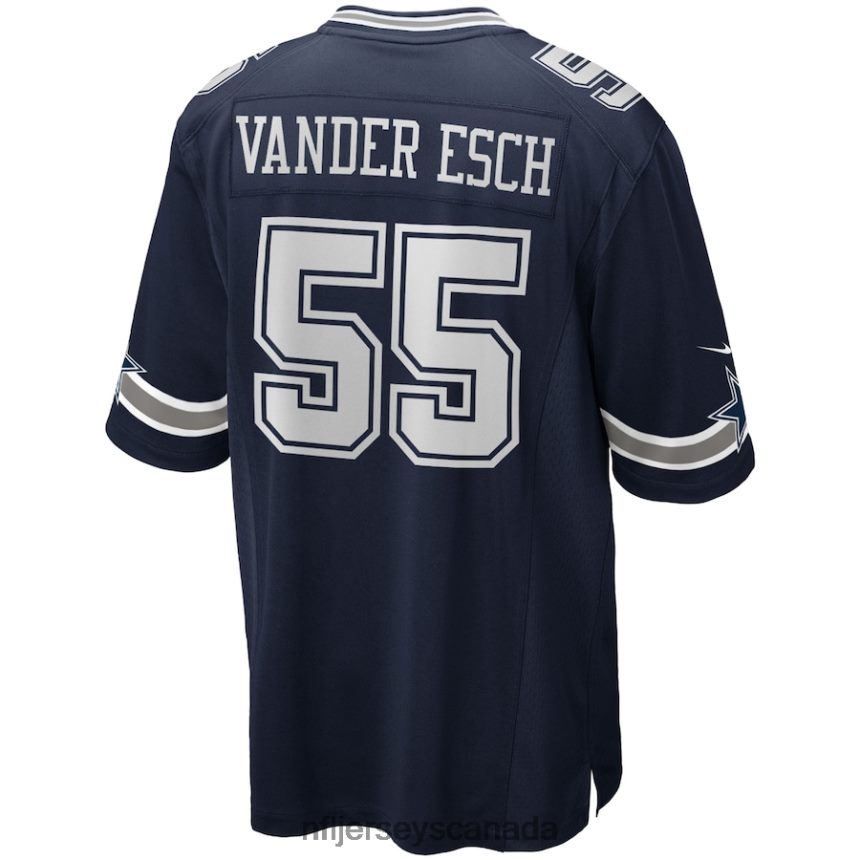 Men Dallas Cowboys Leighton Vander Esch Nike Navy Team Game Jersey Clothing NFL TBXFR61434