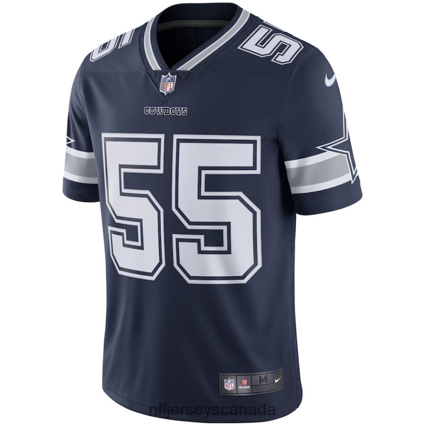 Men Dallas Cowboys Leighton Vander Esch Nike Navy Vapor Limited Player Jersey Clothing NFL TBXFR62300
