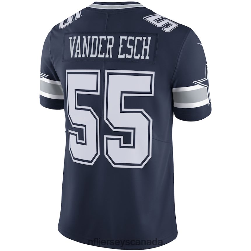 Men Dallas Cowboys Leighton Vander Esch Nike Navy Vapor Limited Player Jersey Clothing NFL TBXFR62300