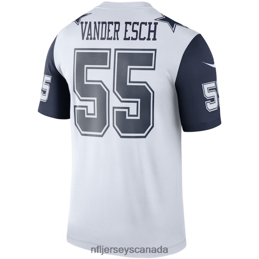 Men Dallas Cowboys Leighton Vander Esch Nike White Color Rush Legend Player Jersey Clothing NFL TBXFR63574