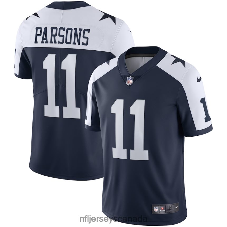 Men Dallas Cowboys Micah Parsons Nike Navy Alternate Vapor Limited Jersey Clothing NFL TBXFR675