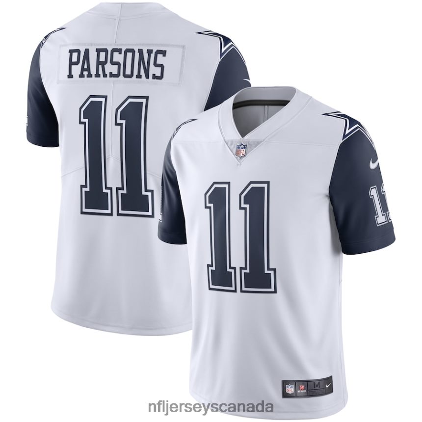 Men Dallas Cowboys Micah Parsons Nike White Alternate 2 Vapor Limited Jersey Clothing NFL TBXFR6210