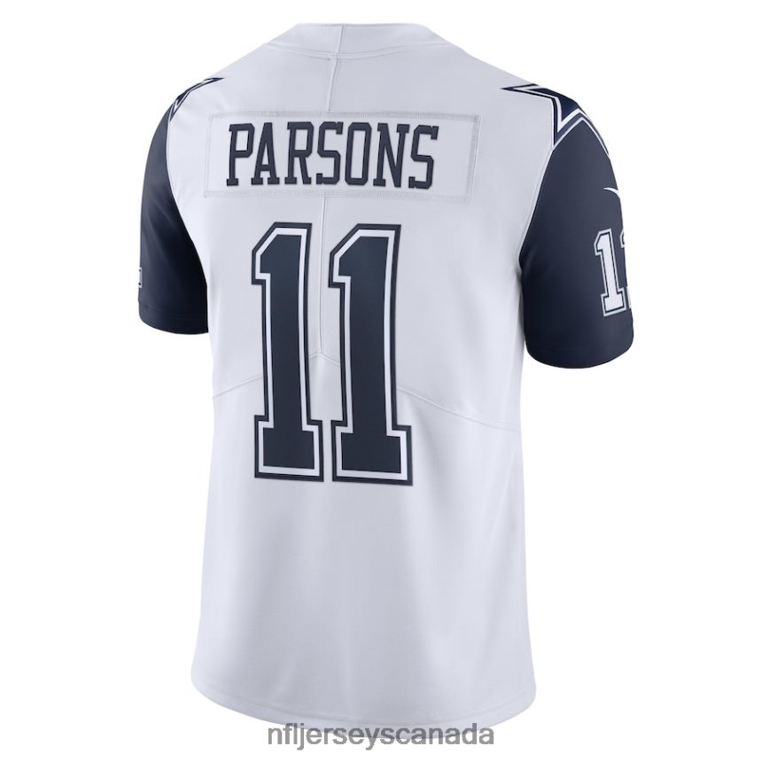 Men Dallas Cowboys Micah Parsons Nike White Alternate 2 Vapor Limited Jersey Clothing NFL TBXFR6210