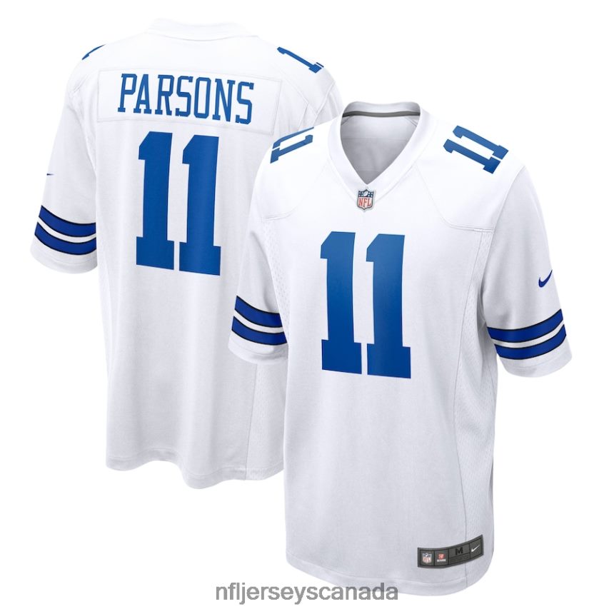 Men Dallas Cowboys Micah Parsons Nike White Game Jersey Clothing NFL TBXFR6405