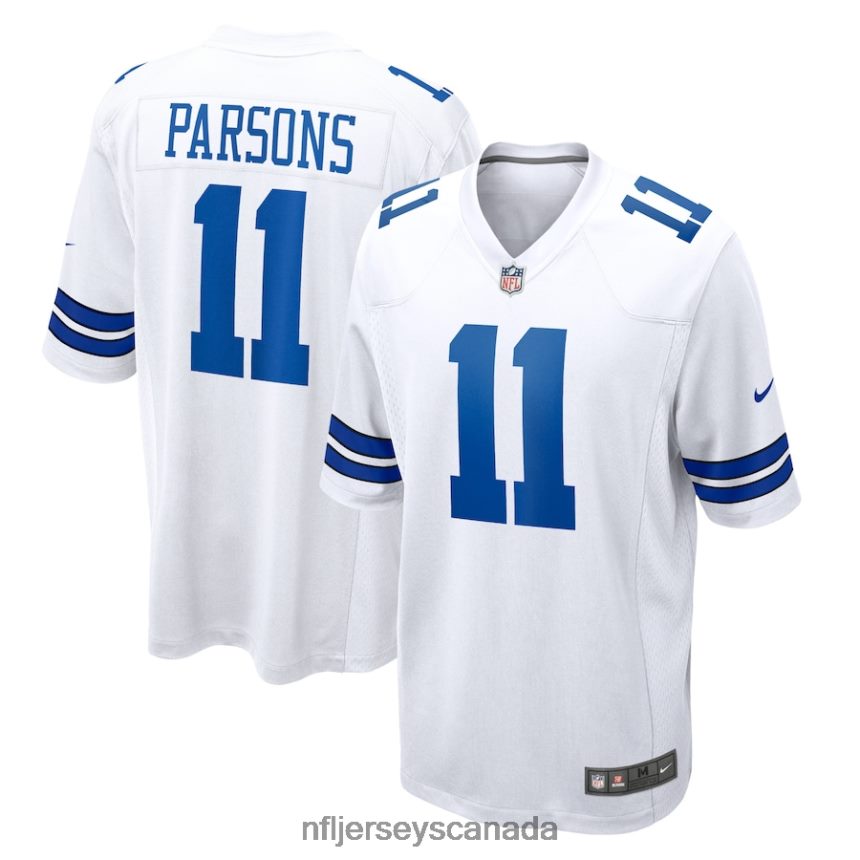 Men Dallas Cowboys Micah Parsons Nike White Game Player Jersey Clothing NFL TBXFR63528