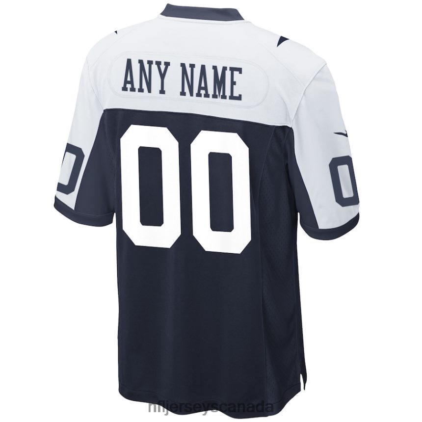Men Dallas Cowboys Nike Navy Alternate Custom Game Jersey Clothing NFL TBXFR641