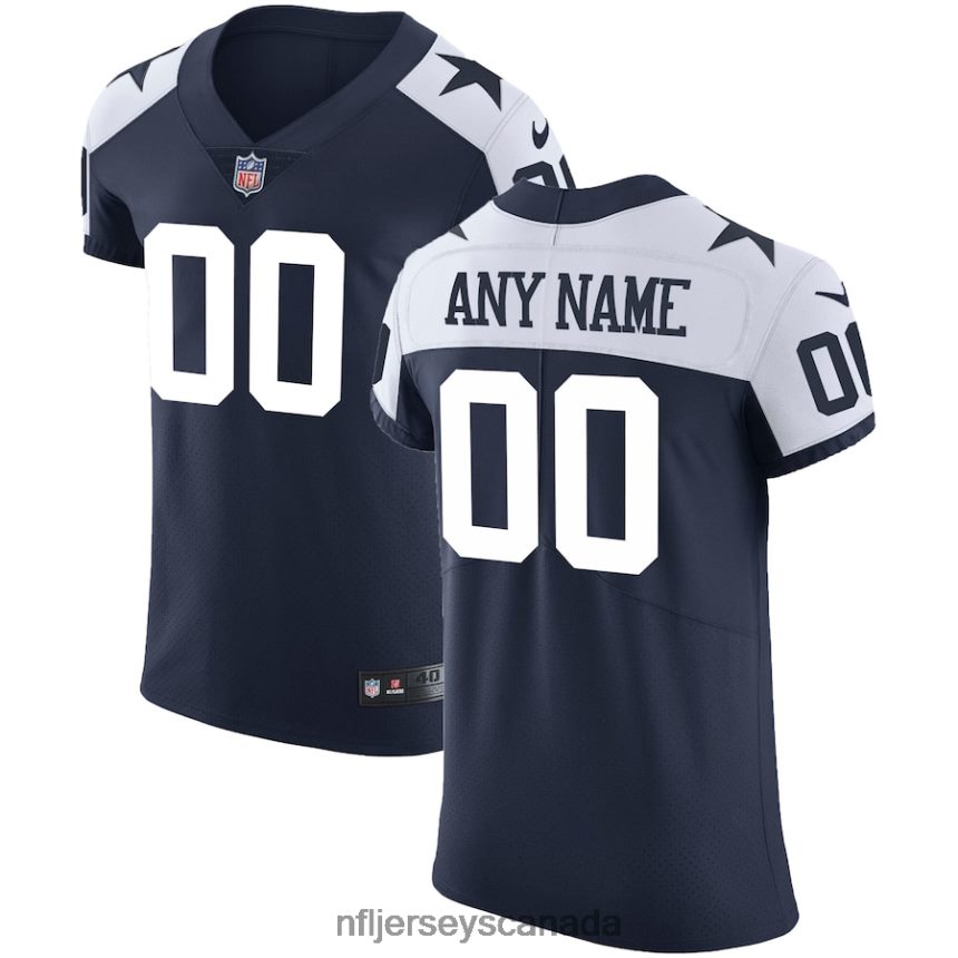 Men Dallas Cowboys Nike Navy Vapor Untouchable Custom Elite Alternate Jersey Clothing NFL TBXFR65099