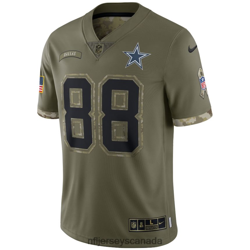 Men Dallas Cowboys Nike Olive 2022 Salute To Service Limited Jersey Clothing NFL TBXFR61234