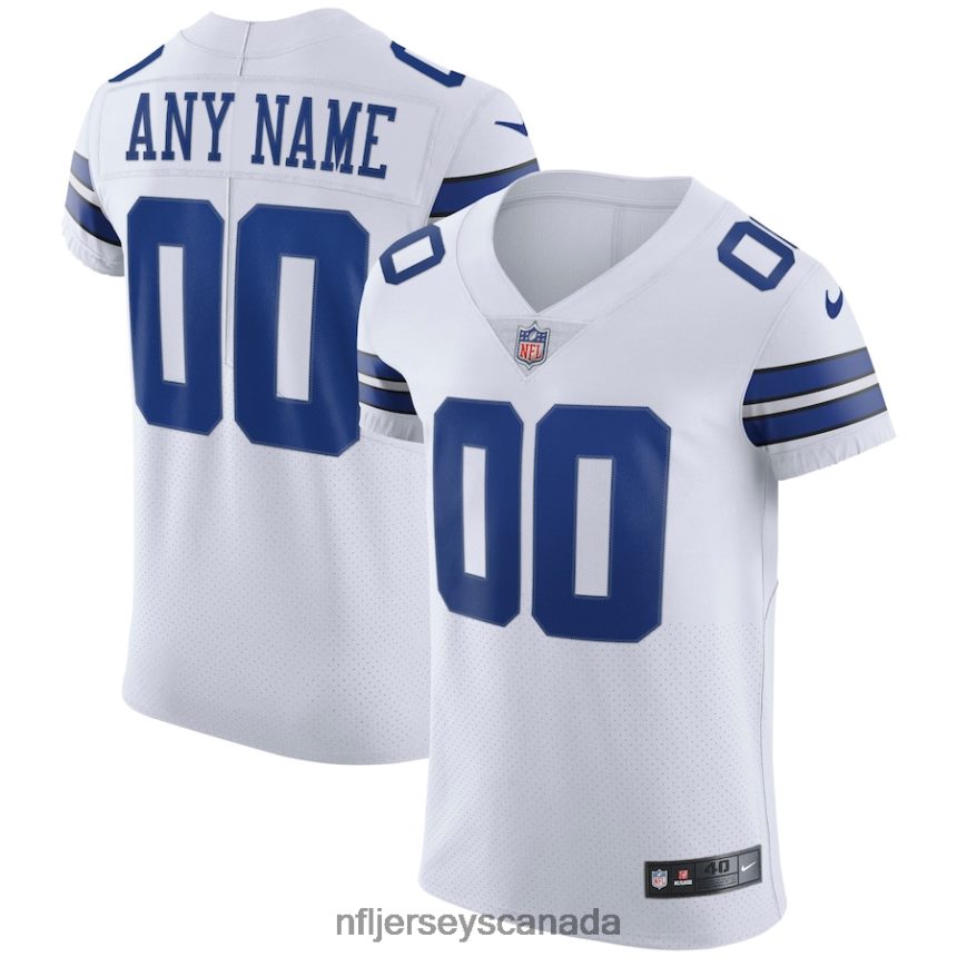Men Dallas Cowboys Nike White Vapor Elite Custom Jersey Clothing NFL TBXFR6494