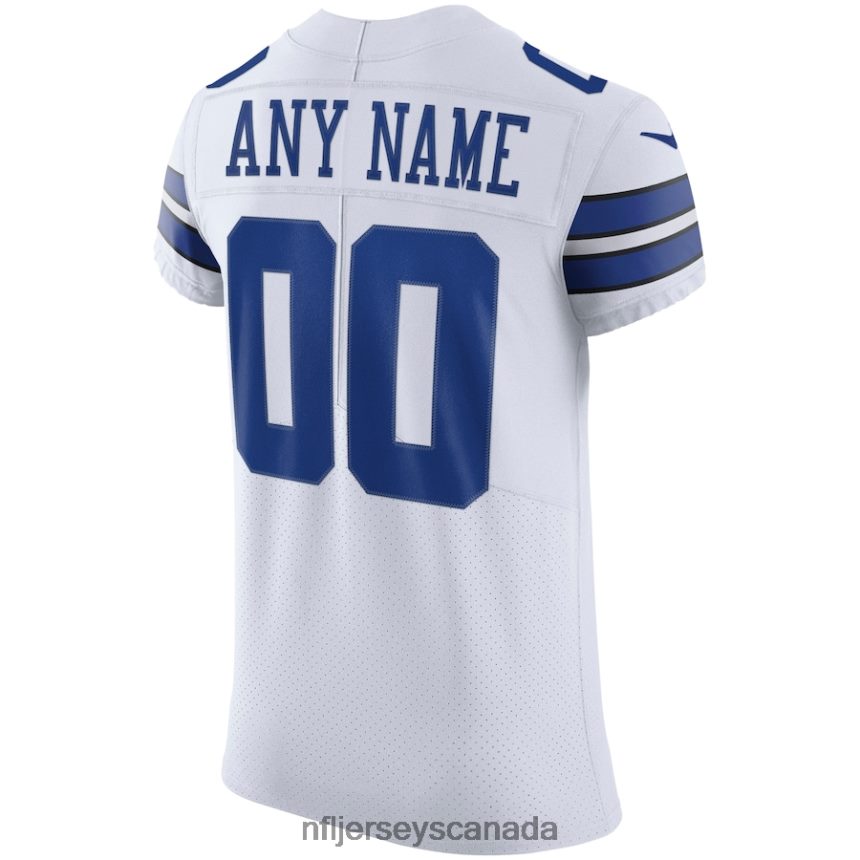 Men Dallas Cowboys Nike White Vapor Elite Custom Jersey Clothing NFL TBXFR6494