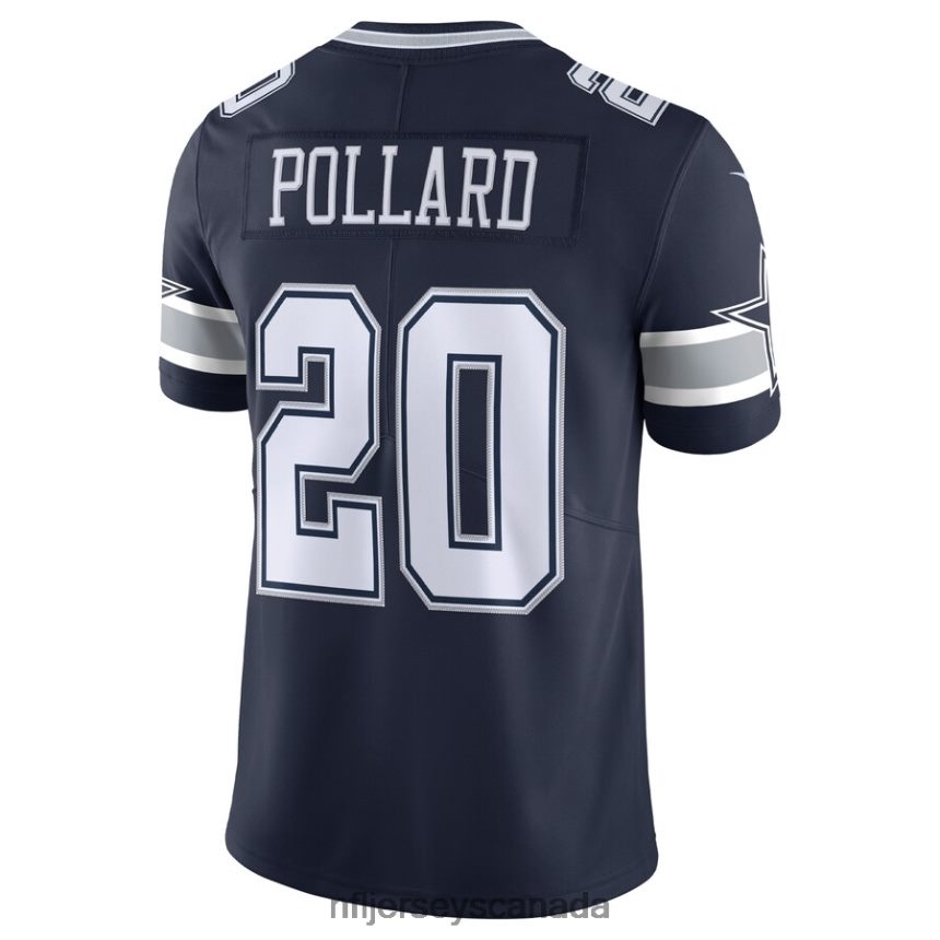 Men Dallas Cowboys Tony Pollard Nike Navy 2020 Vapor Limited Jersey Clothing NFL TBXFR6404