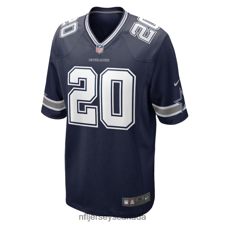 Men Dallas Cowboys Tony Pollard Nike Navy Game Player Jersey Clothing NFL TBXFR62101