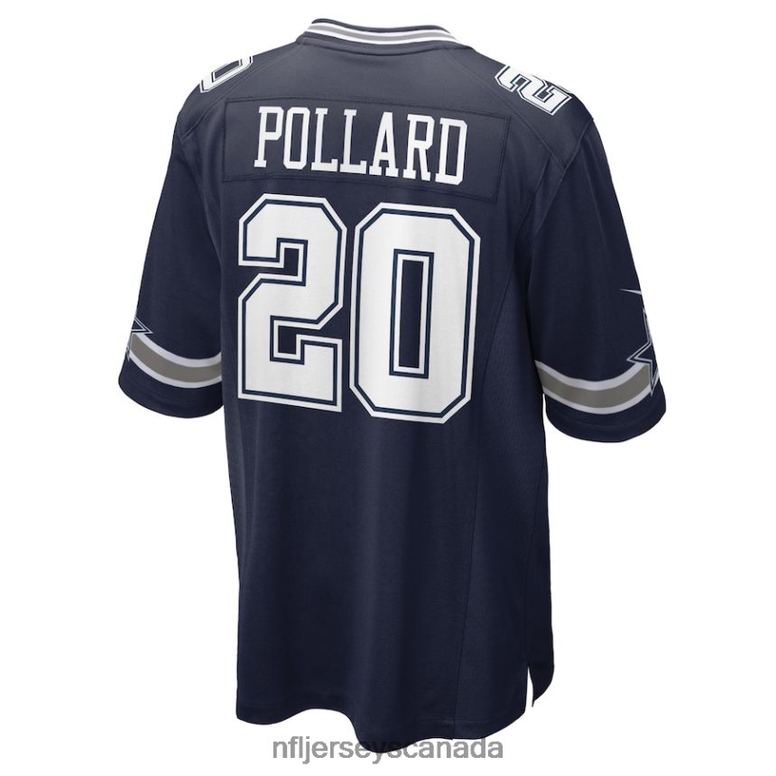 Men Dallas Cowboys Tony Pollard Nike Navy Game Player Jersey Clothing NFL TBXFR62101