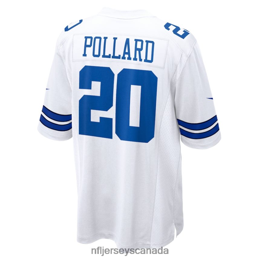 Men Dallas Cowboys Tony Pollard Nike White Game Player Jersey Clothing NFL TBXFR61529