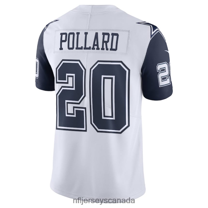 Men Dallas Cowboys Tony Pollard Nike White Vapor Limited Jersey Clothing NFL TBXFR6830