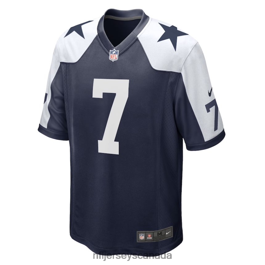 Men Dallas Cowboys Trevon Diggs Nike Navy Alternate Game Jersey Clothing NFL TBXFR61561