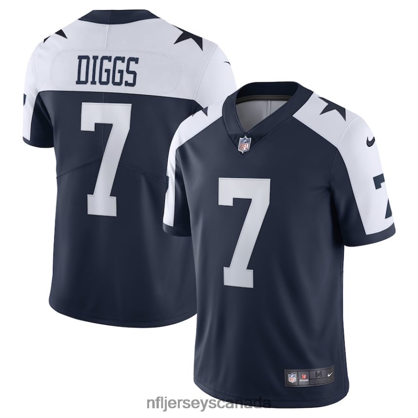 Men Dallas Cowboys Trevon Diggs Nike Navy Alternate Vapor Limited Jersey Clothing NFL TBXFR6979