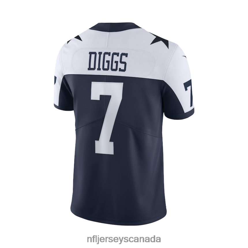 Men Dallas Cowboys Trevon Diggs Nike Navy Alternate Vapor Limited Jersey Clothing NFL TBXFR6979
