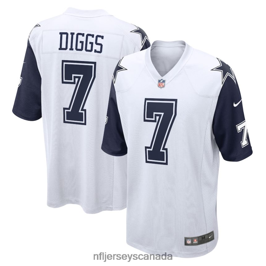 Men Dallas Cowboys Trevon Diggs Nike White Alternate Game Jersey Clothing NFL TBXFR6986