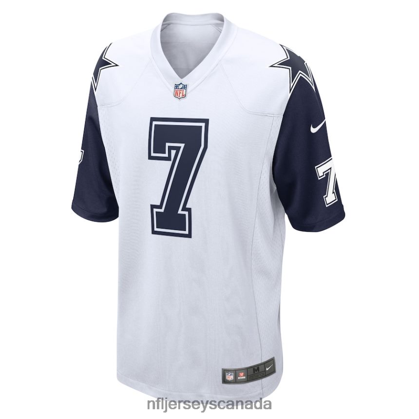 Men Dallas Cowboys Trevon Diggs Nike White Alternate Game Jersey Clothing NFL TBXFR6986