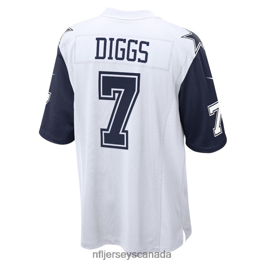 Men Dallas Cowboys Trevon Diggs Nike White Alternate Game Jersey Clothing NFL TBXFR6986