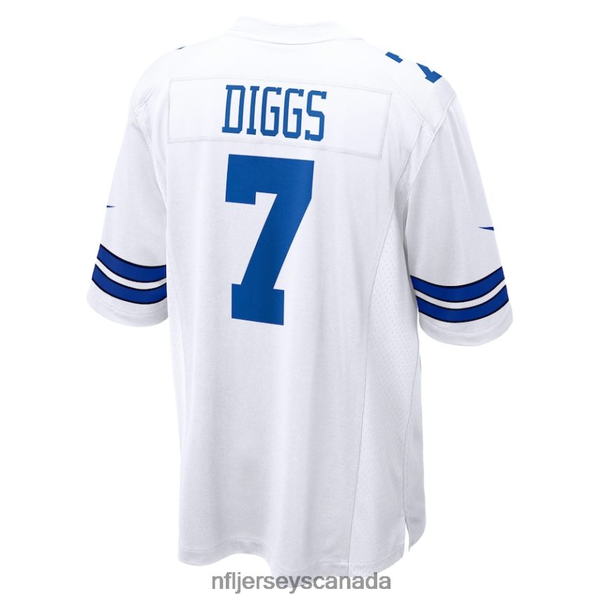 Men Dallas Cowboys Trevon Diggs Nike White Game Jersey Clothing NFL TBXFR6560