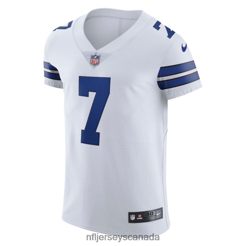 Men Dallas Cowboys Trevon Diggs Nike White Vapor Elite Jersey Clothing NFL TBXFR62793