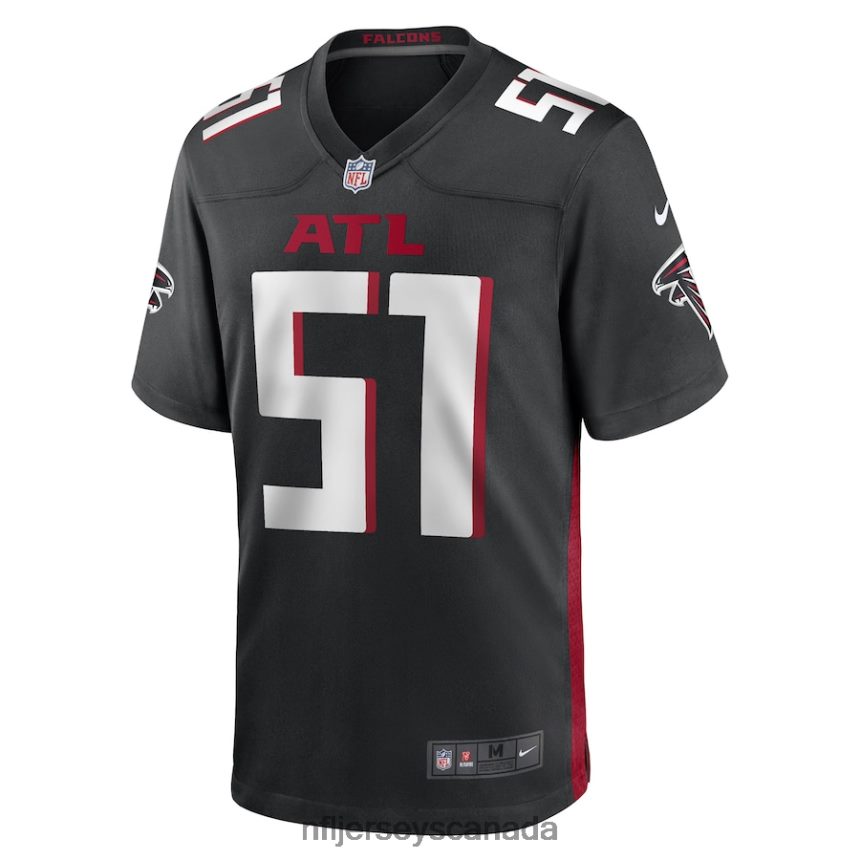 Men DeAngelo Malone Atlanta Falcons Nike Black Game Player Jersey Clothing NFL TBXFR64742