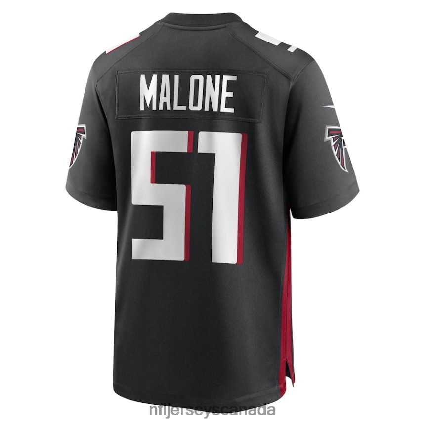 Men DeAngelo Malone Atlanta Falcons Nike Black Game Player Jersey Clothing NFL TBXFR64742